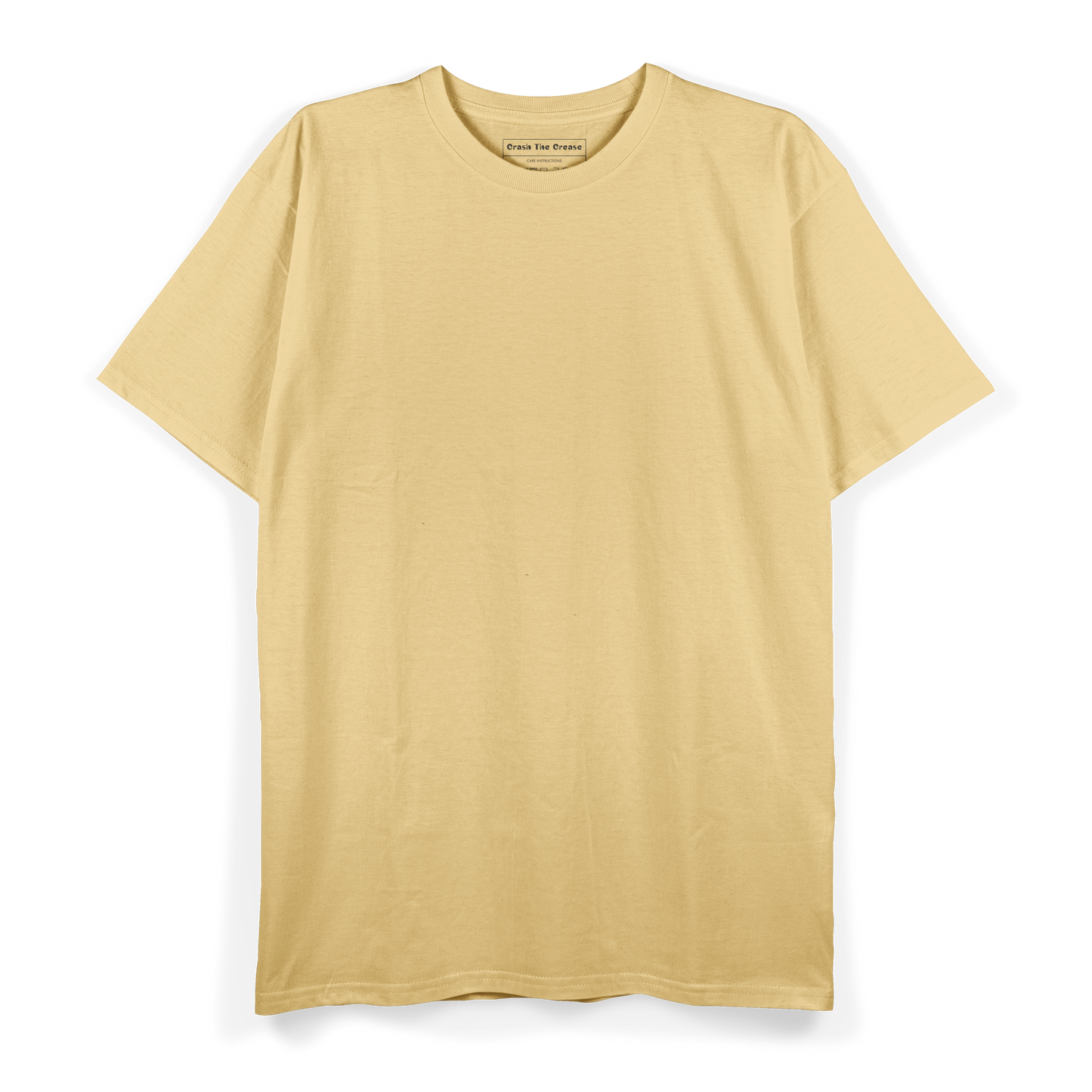Unisex Regular Fit Crew Neck T-shirt: Sand