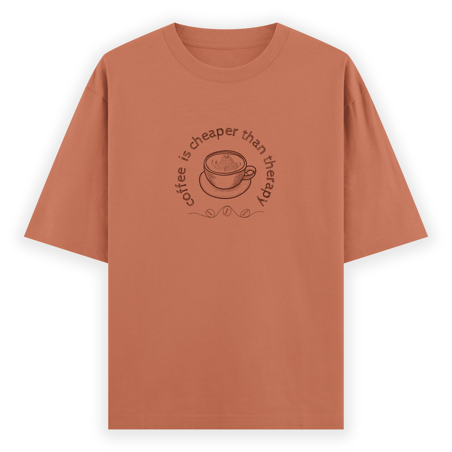 Coffee Therapy Oversized T-shirt