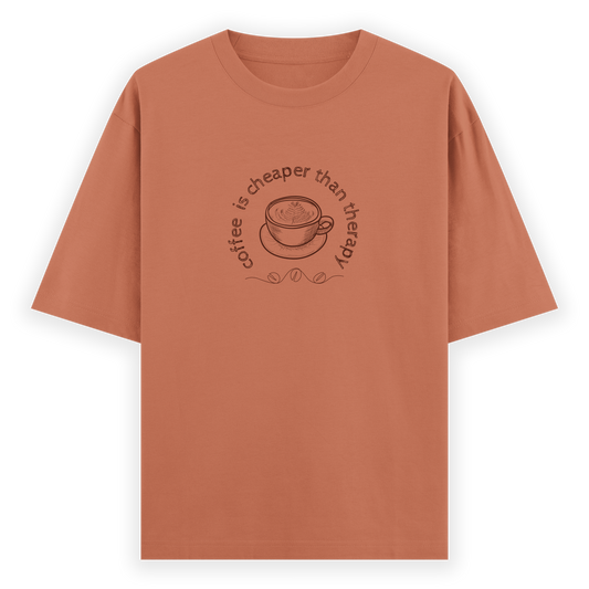 Coffee Therapy Oversized T-shirt