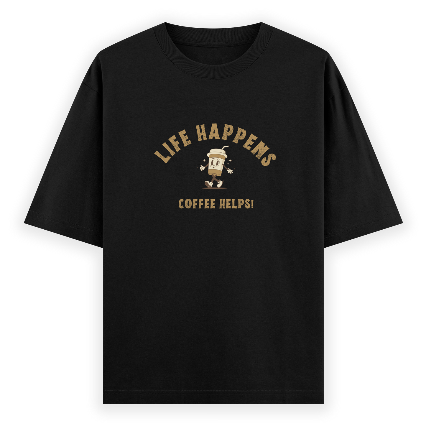 Coffee Helps Oversized T-shirt