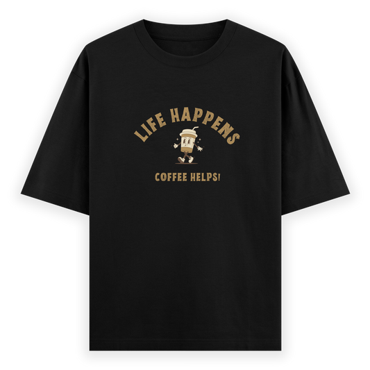 Coffee Helps Oversized T-shirt