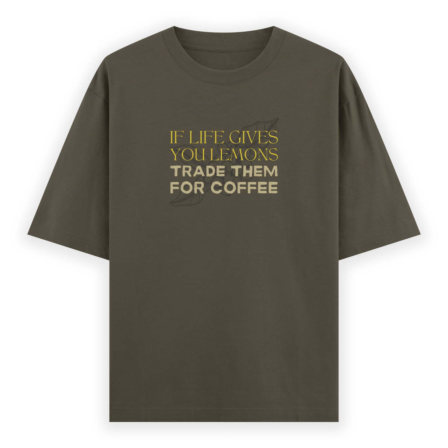 Trade Lemons For Coffee Oversized T-shirt