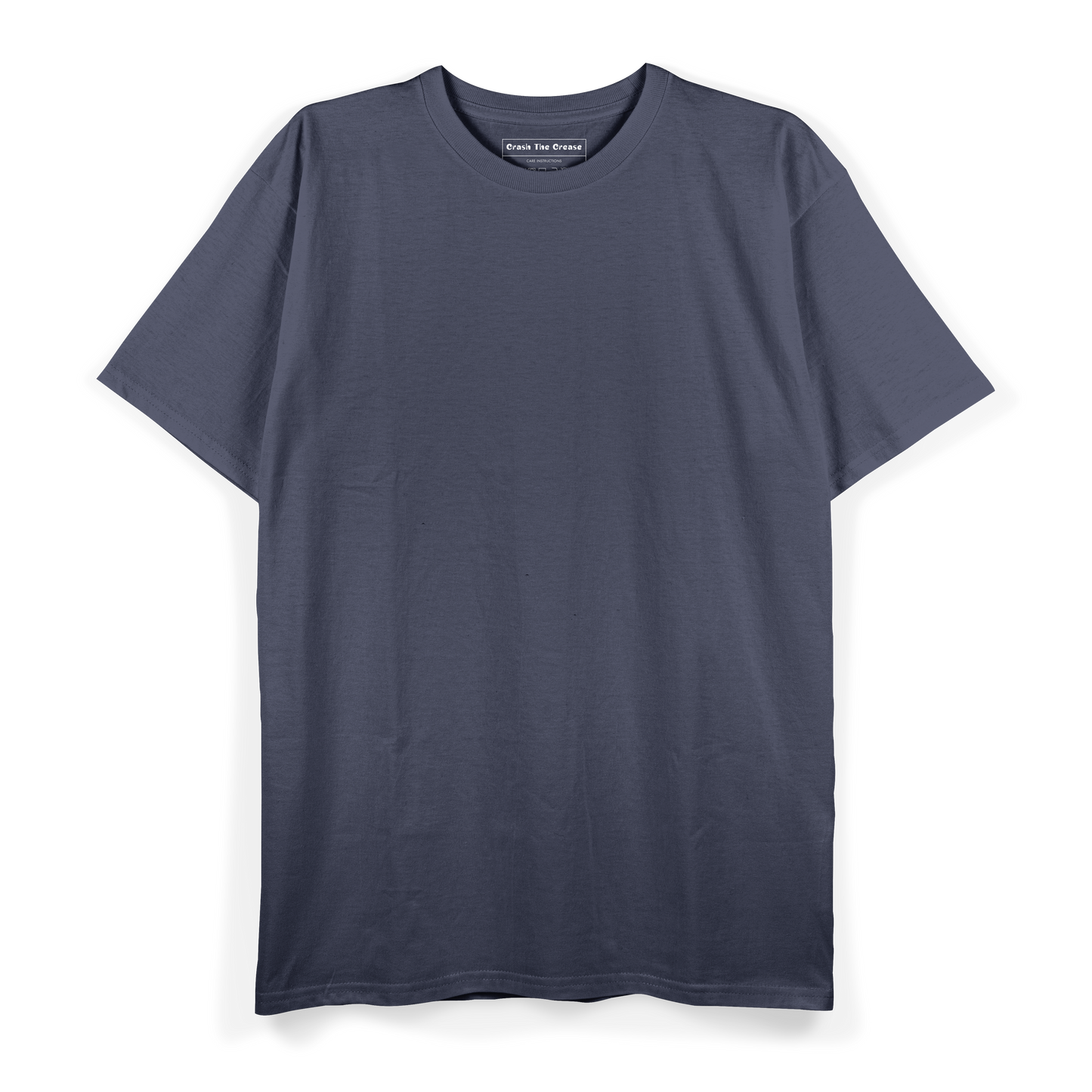 Unisex Regular Fit Crew Neck T-shirt: Navy Blue