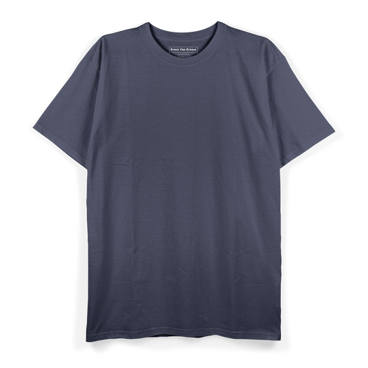 Unisex Regular Fit Crew Neck T-shirt: Navy Blue