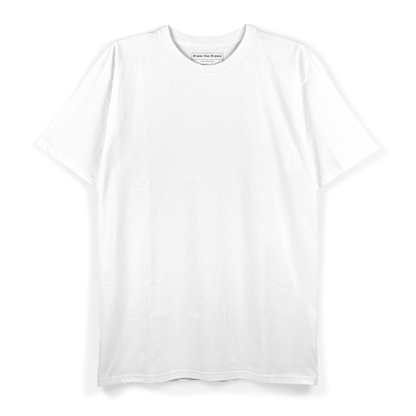 Unisex Regular Fit Crew Neck T-shirt: White